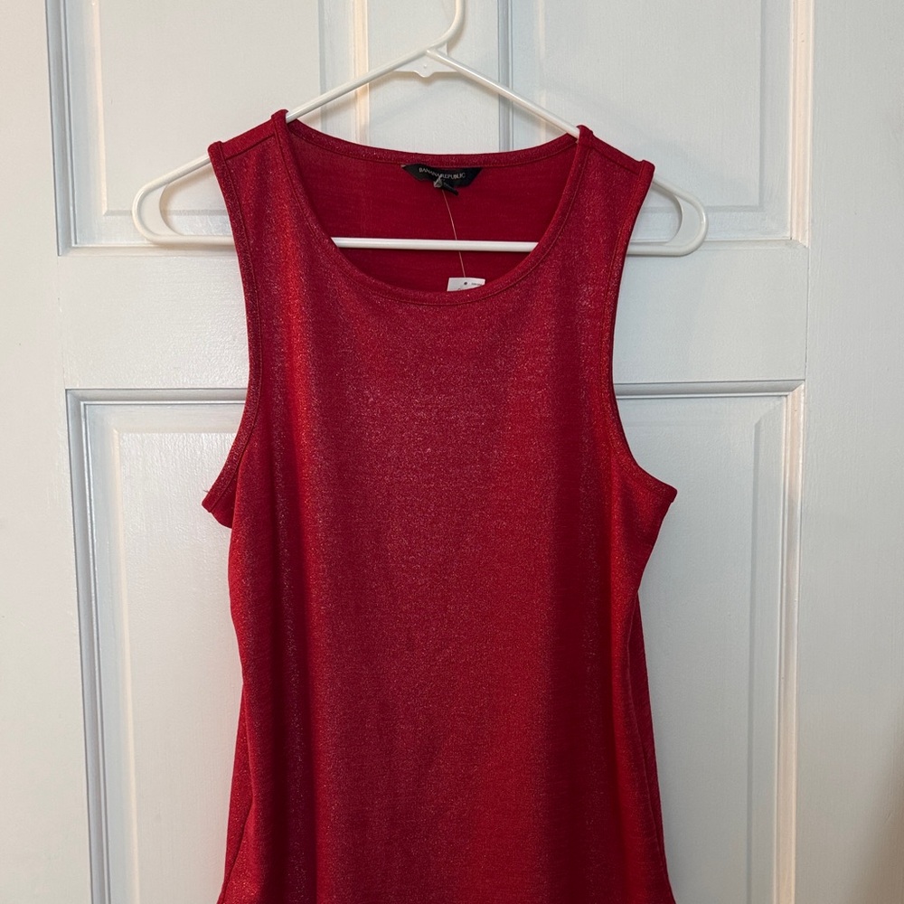 Banana Republic Shimmering Red Tank Top